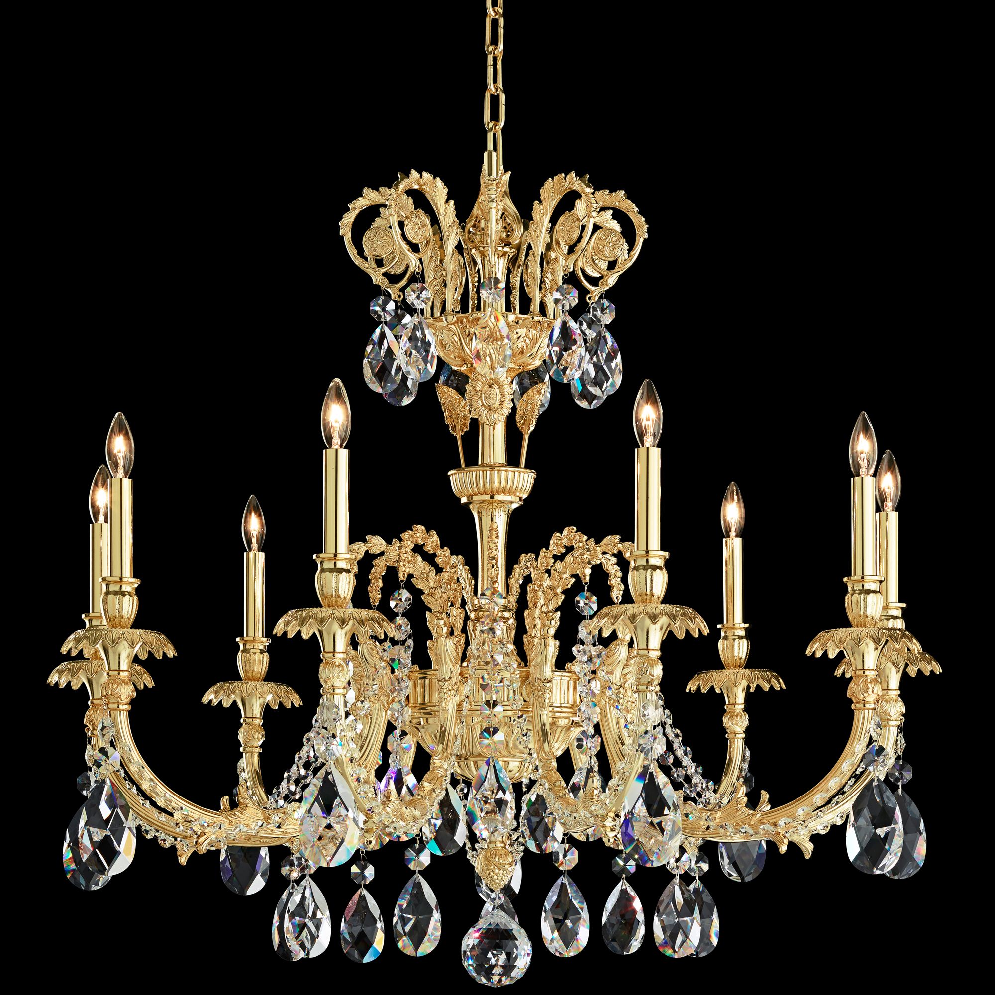 Schonbek Genzano 35" Wide Aurelia 9-Light Chandelier