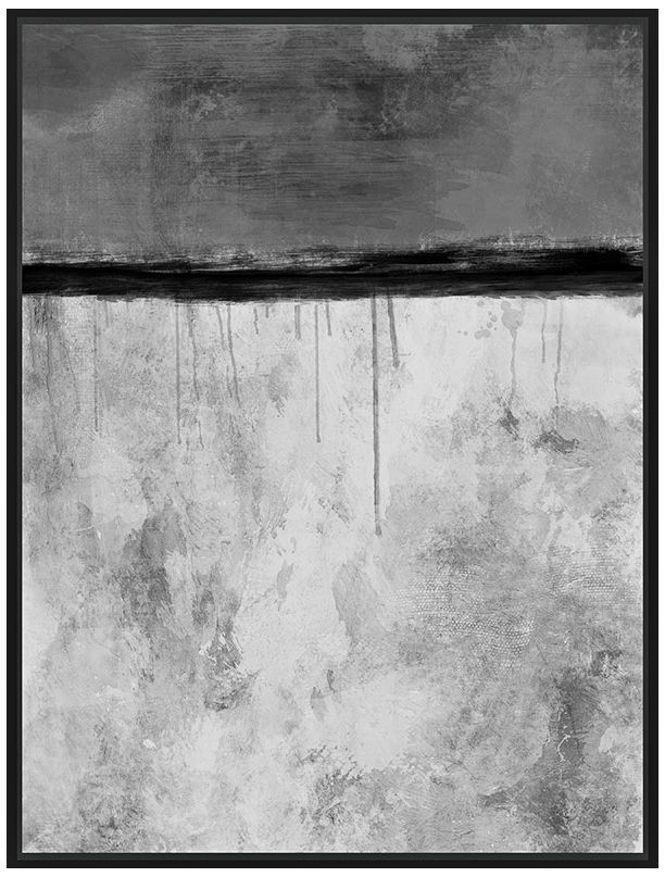 Abstract Shades of Gray 40 1/2" High Canvas Wall Art - #8G185 | Lamps Plus