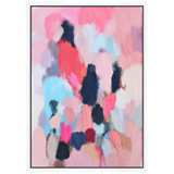 Pink Contemporary I 37 3/4&quot; High Framed Canvas Wall Art