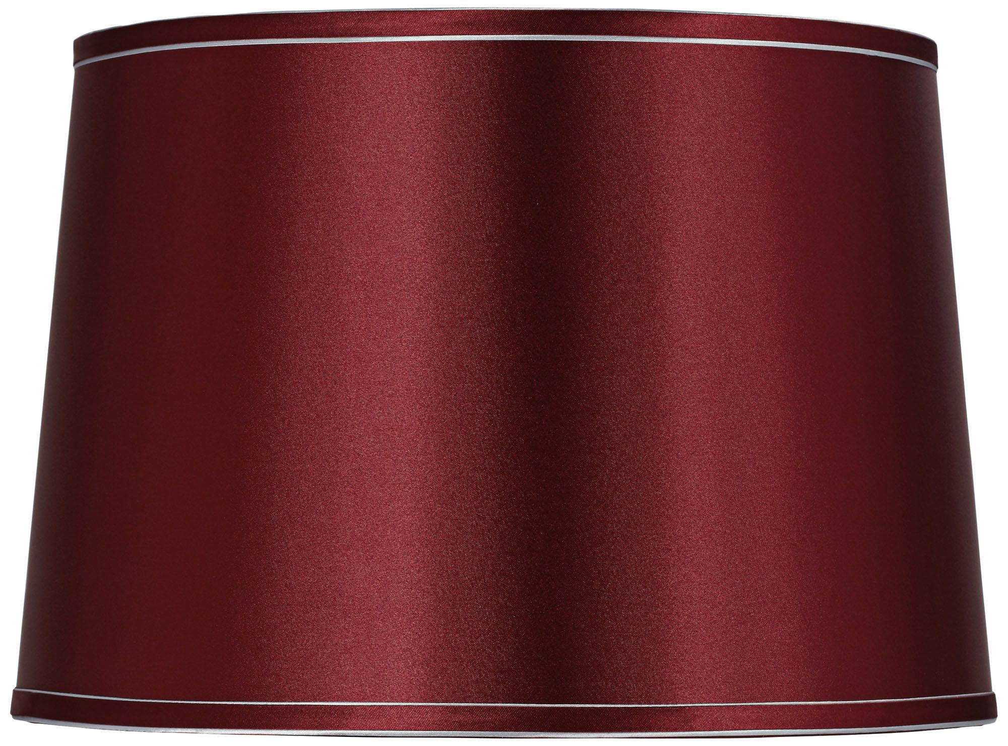 Sydnee Merlot with Silver Trim Drum Shade 14x16x11 (Spider)