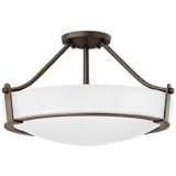 Hinkley Hathaway 20 3/4&quot;W Olde Bronze Etched Ceiling Light