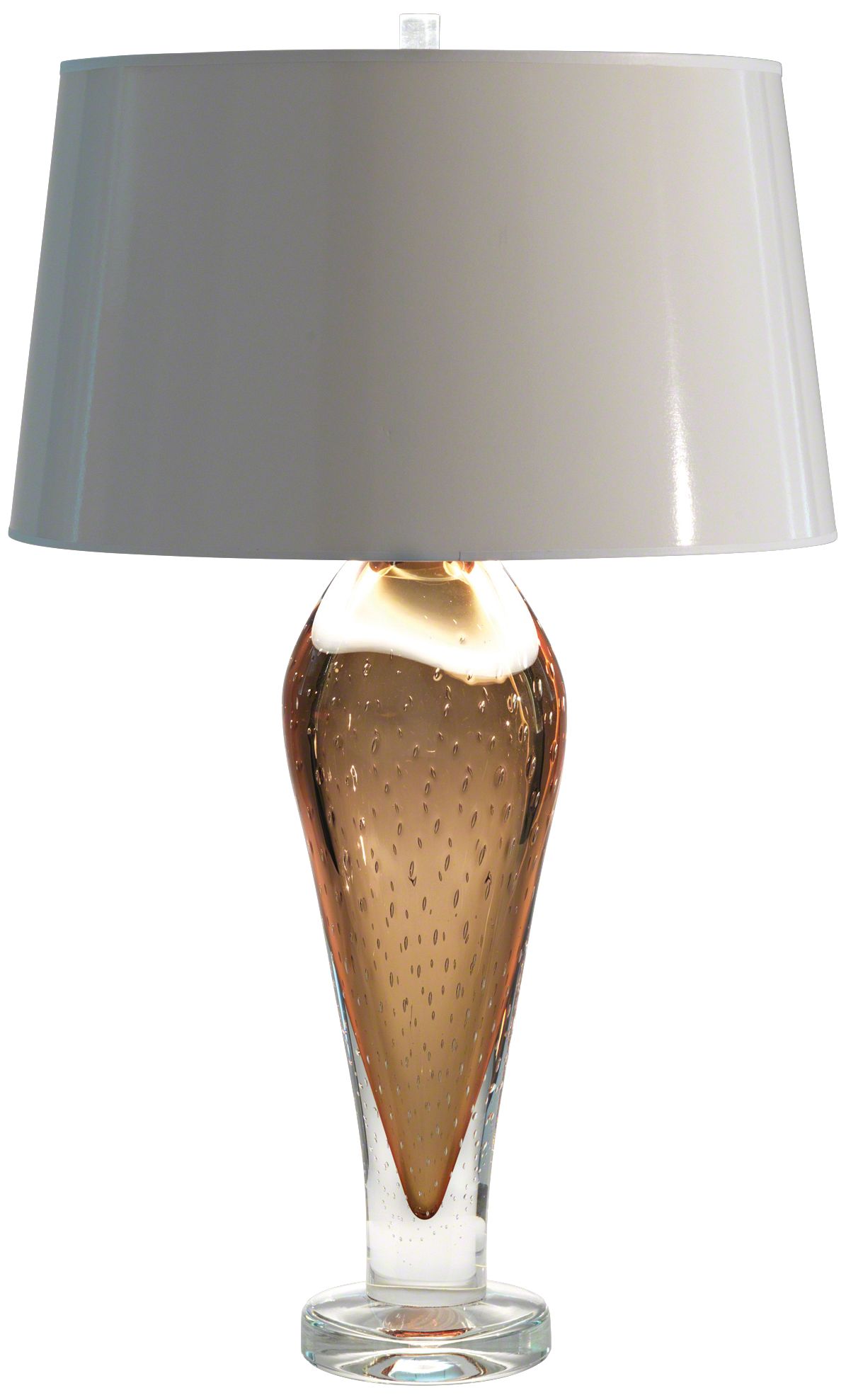 Golden Bubble Art Glass Table Lamp