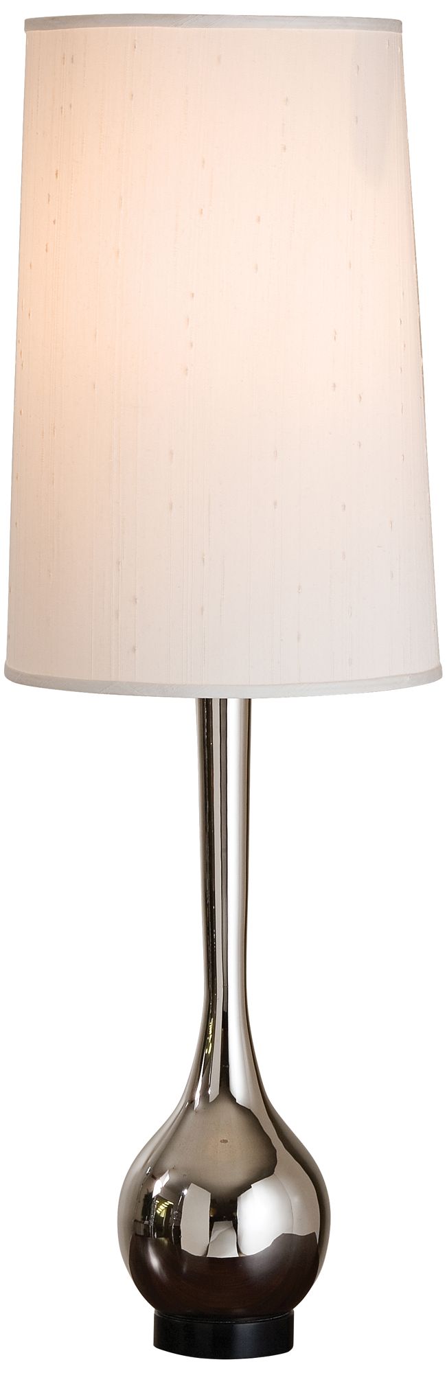 Contemporary Nickel Bulb Vase Table Lamp