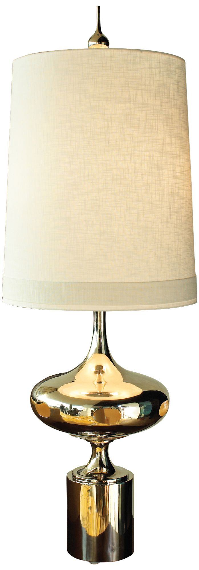 Extraterrestrial Polished Nickel Night Light Table Lamp