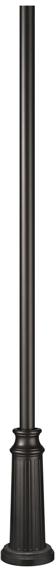 Base Pier and Post 8-Foot High in Black