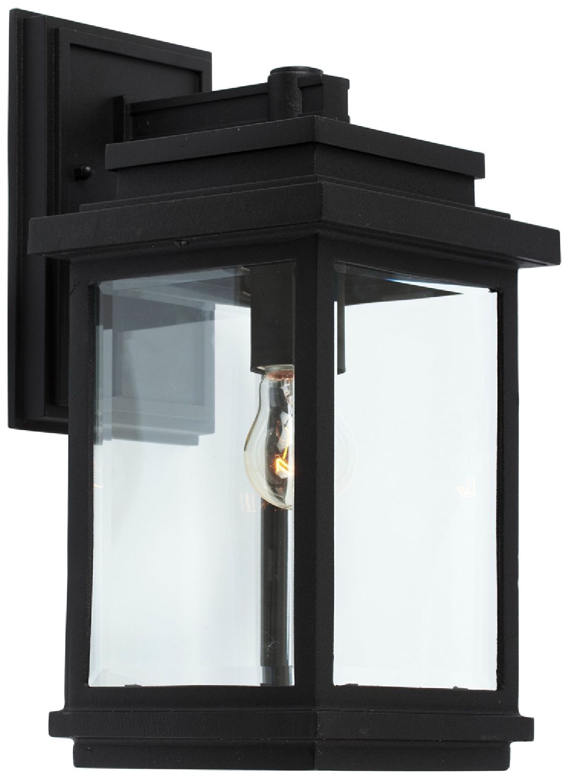 Artcraft Freemont 1-light Black Cast Aluminum Outdoor Wall Light
