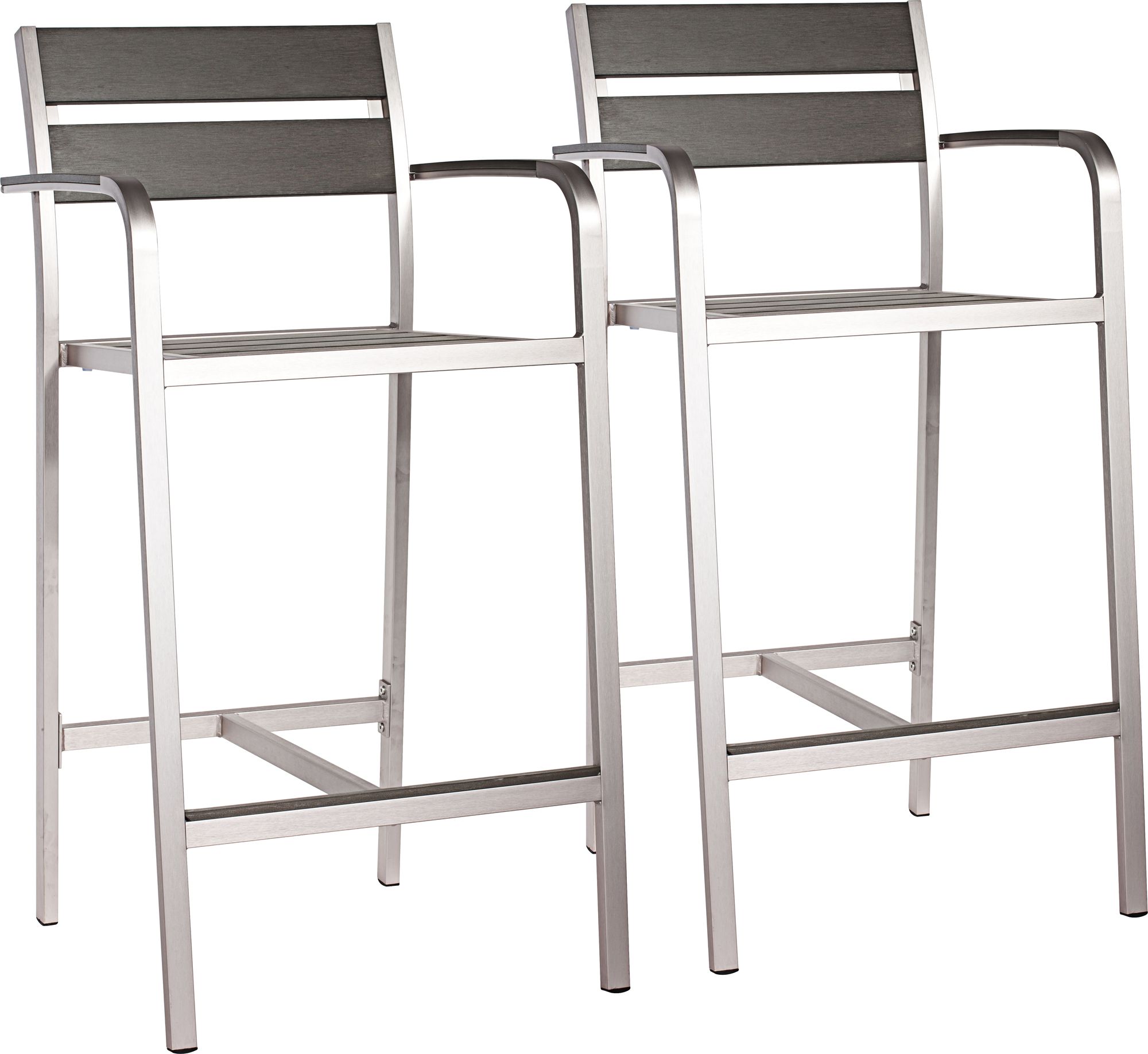 Zuo Megapolis 29" Outdoor Aluminum Bar Armchair