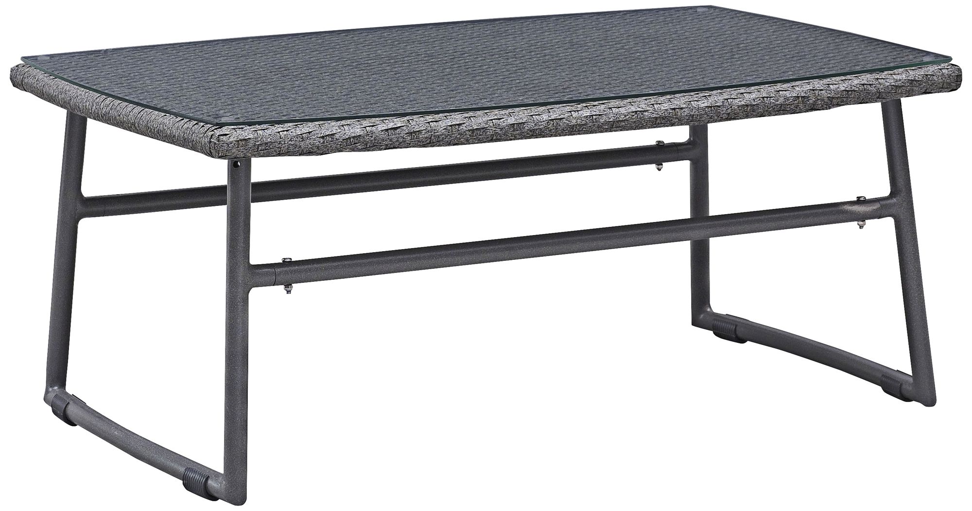 Zuo Ingonish Beach Cozy Weave Gray Outdoor Coffee Table