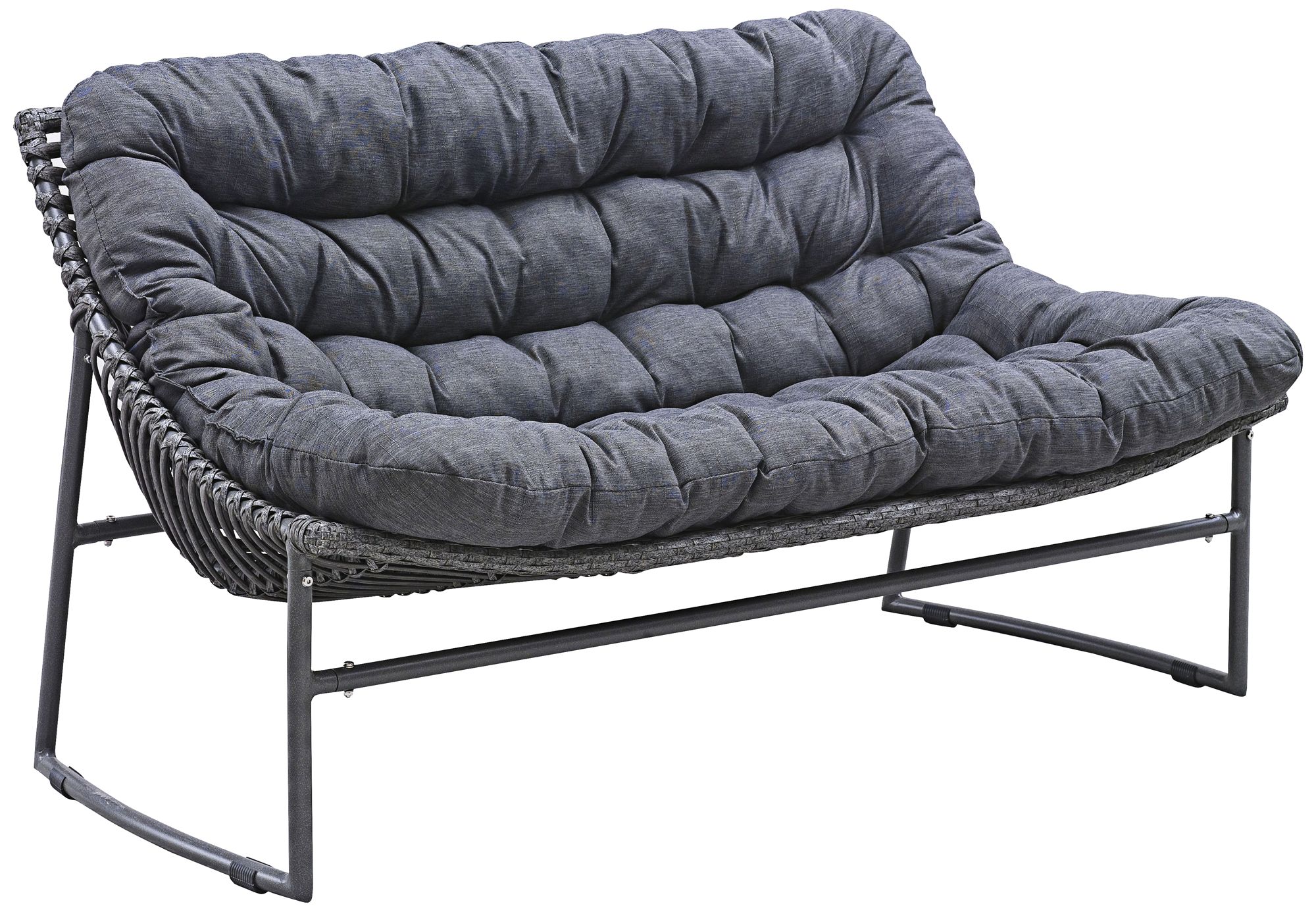 Zuo Ingonish Beach Cozy Weave Gray Aluminum Outdoor Sofa