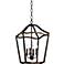 Feiss Yarmouth 14 3/4"W 5-Light Aged Brass Foyer Pendant