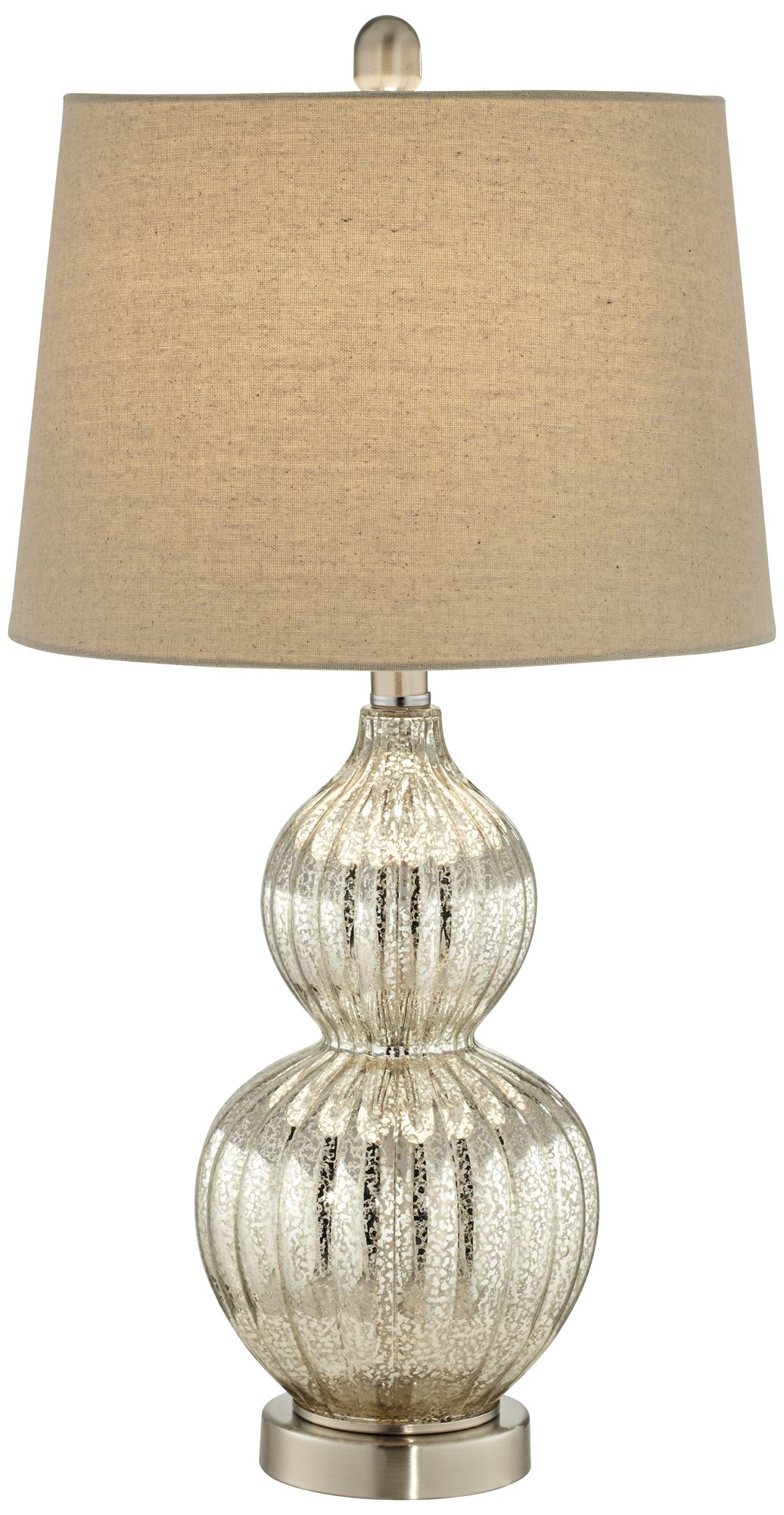 Lili Fluted Mercury Glass Table Lamp 8H816 Lamps Plus