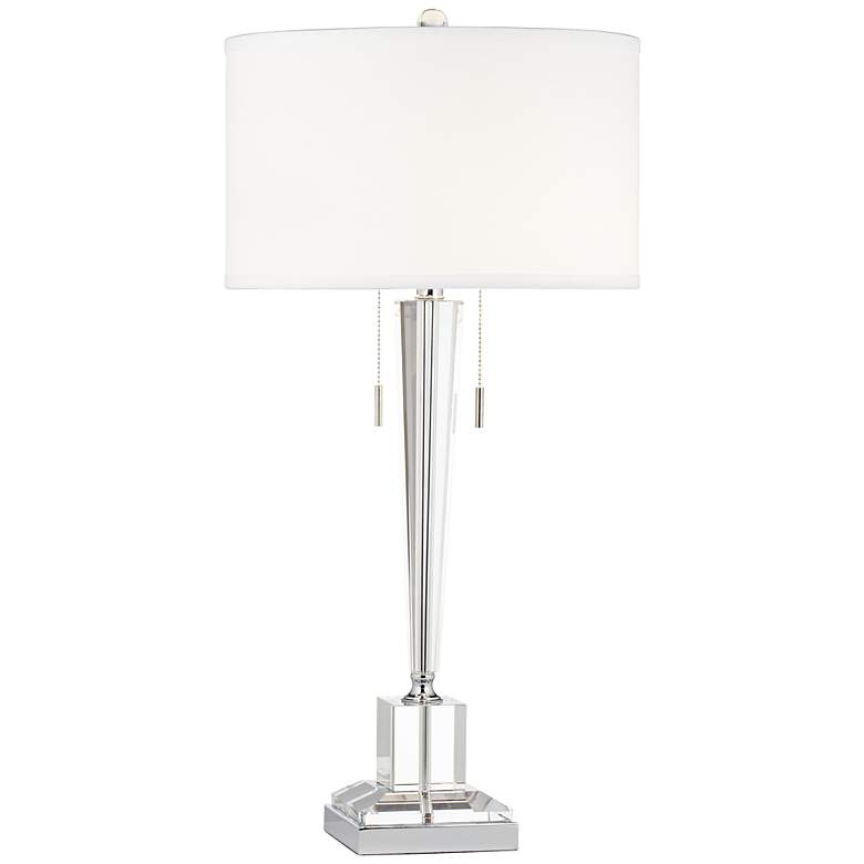 Image 3 Renee Clear Crystal Glass Table Lamp
