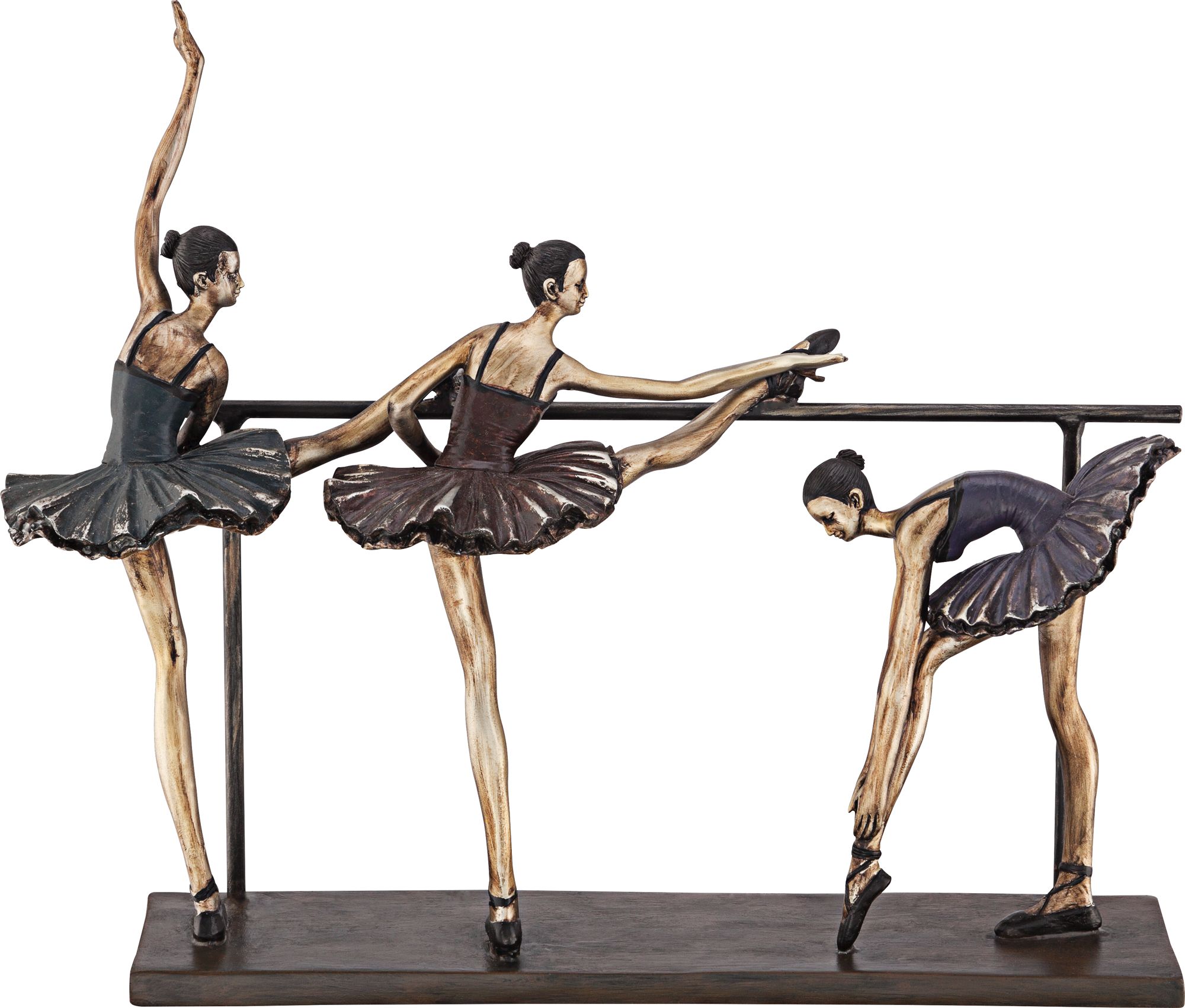 Stretching Ballerinas 11 3/4" High Figurine