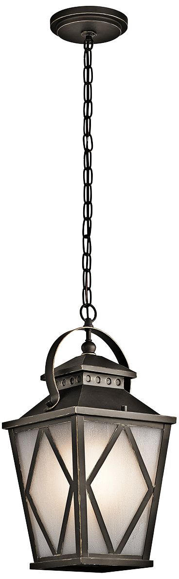 Kichler Hayman Bay 20"H Old Bronze Outdoor Hanging Light