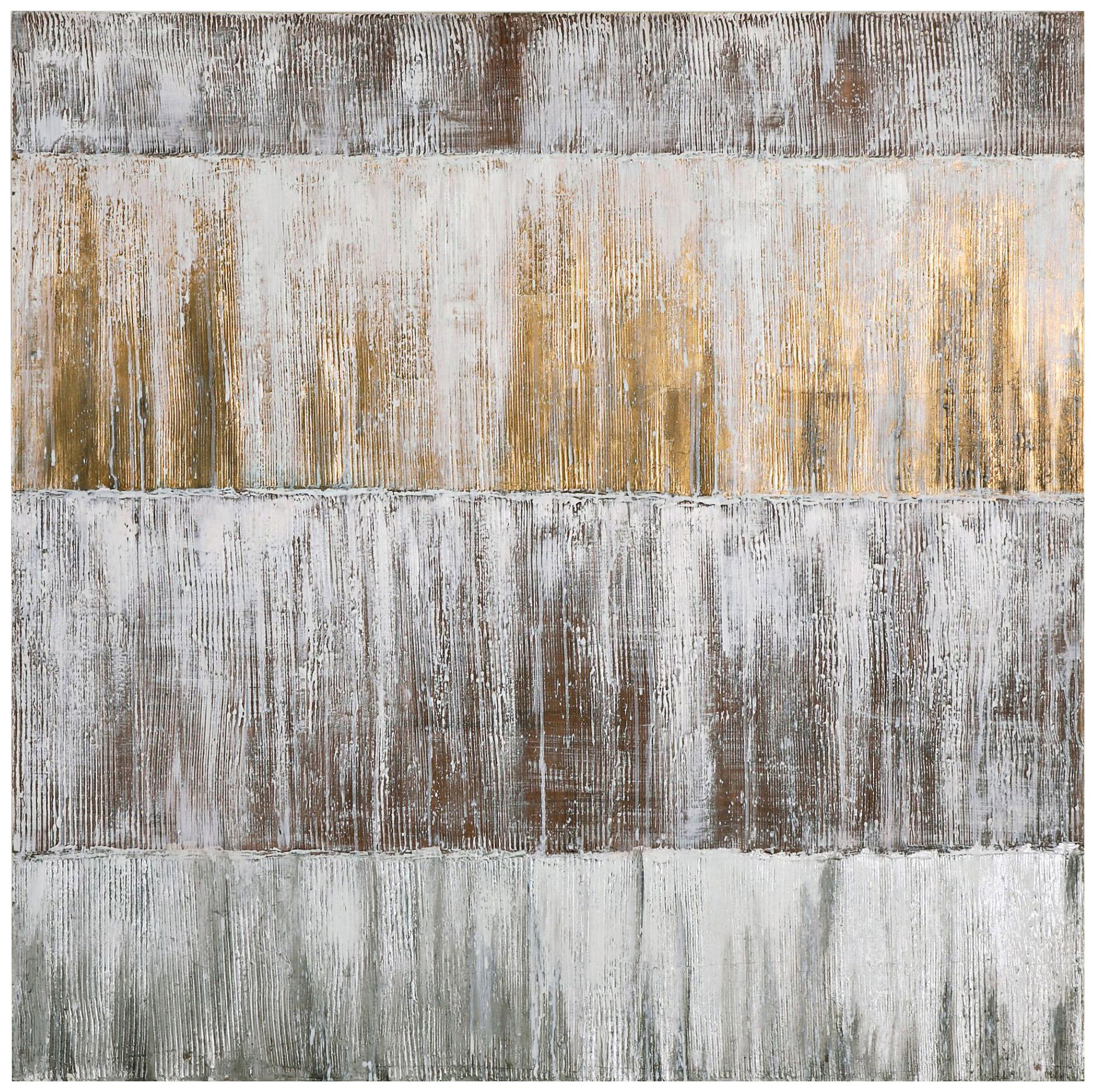 Uttermost Sawyer's Fence 48" Square Canvas Wall Art