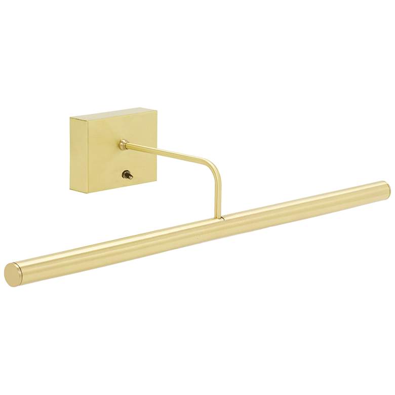 Slim-Line 24&quot; Wide Satin Brass Battery LED Picture Light