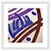Painted Pattern I 17 1/2" Square Framed Abstract Wall Art