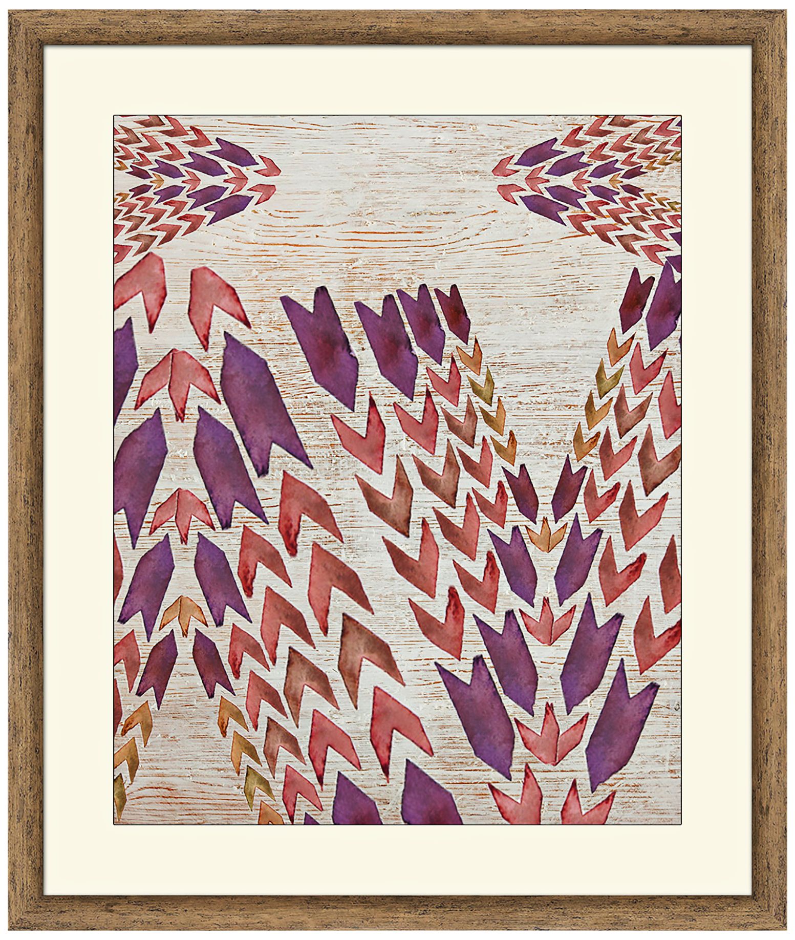Arrows 26" High Framed Abstract Wall Art