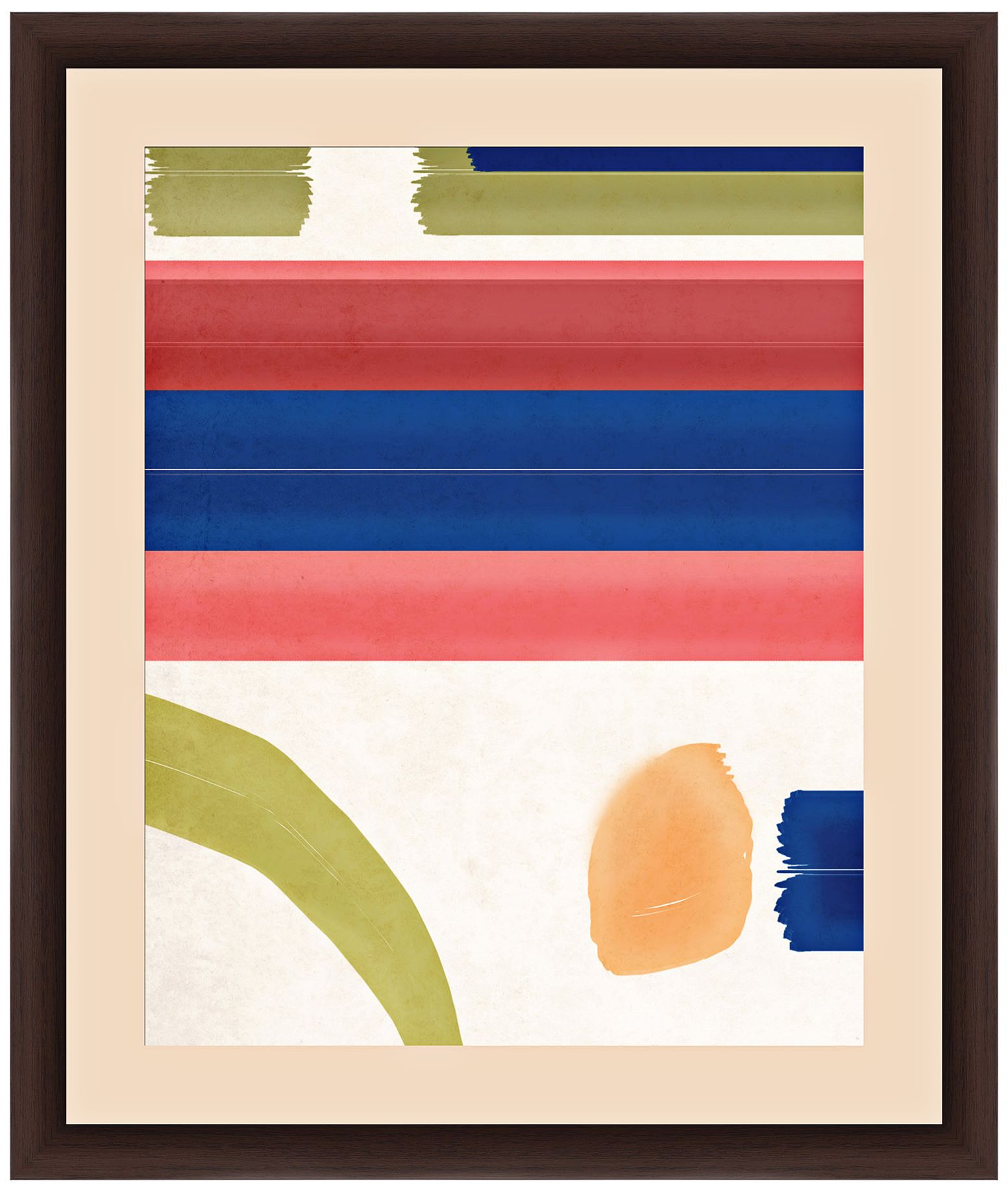 Pattern Play Strokes I 26" High Framed Abstract Wall Art