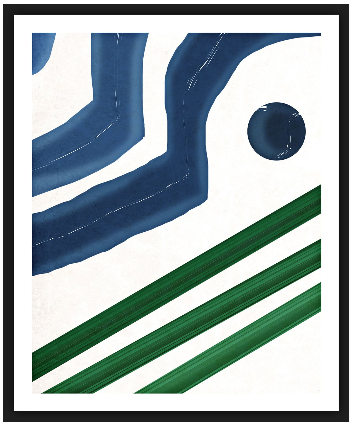 Pattern Play Strokes II 26" High Framed Abstract Wall Art