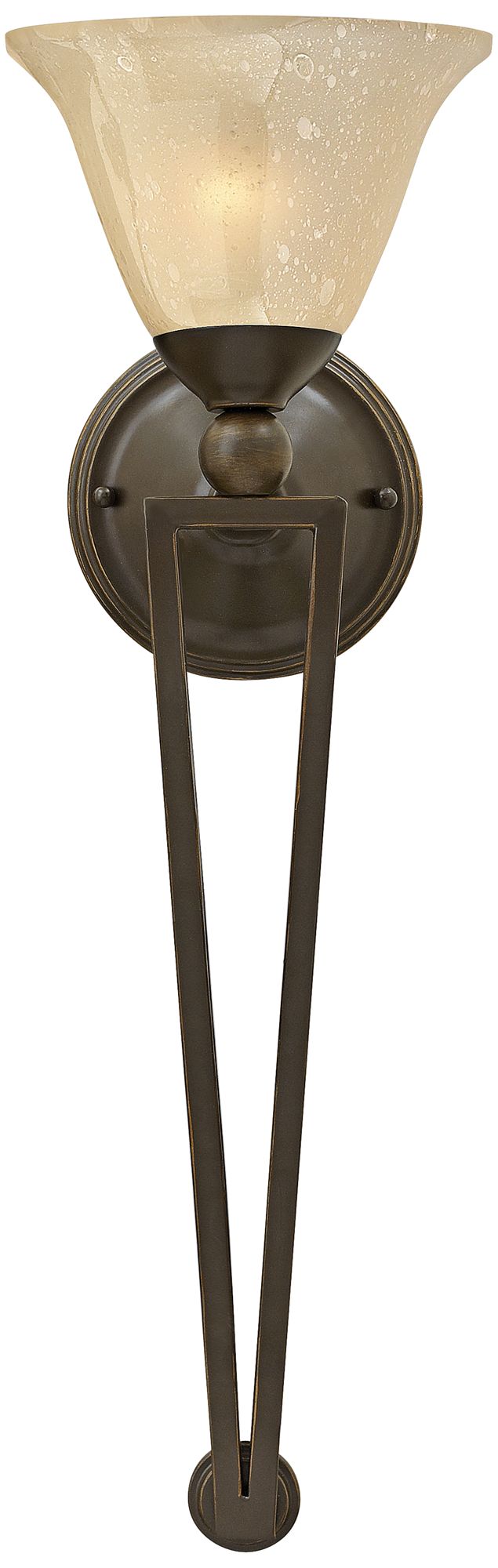 Hinkley Bolla 26" High Olde Bronze Amber Wall Sconce