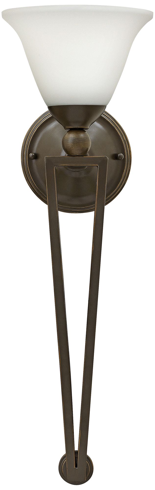 Hinkley Bolla 26" High Olde Bronze Opal Wall Sconce