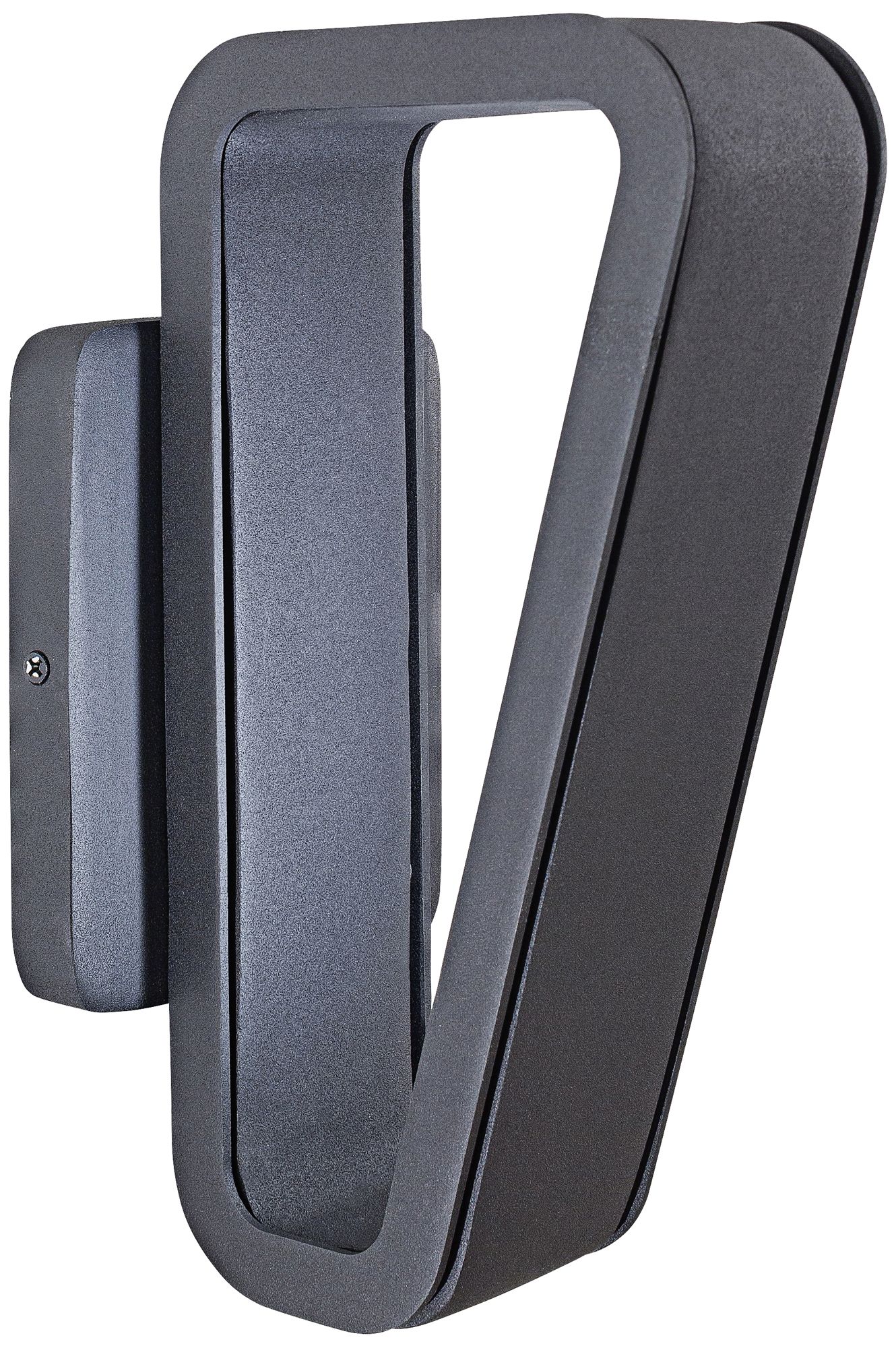 Pediment 11 1/4"H Black LED Outdoor Wall Light