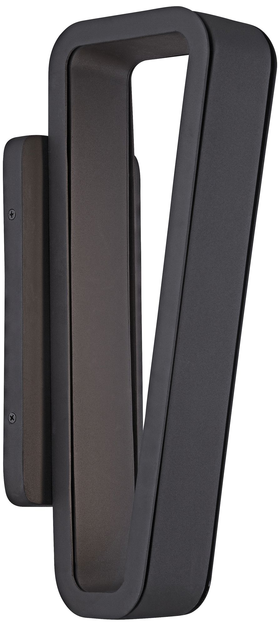 George Kovacs Pediment 16"H Black LED Outdoor Wall Light