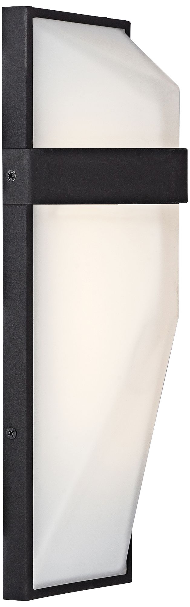 George Kovacs Wedge 15"H Black LED Outdoor Wall Light