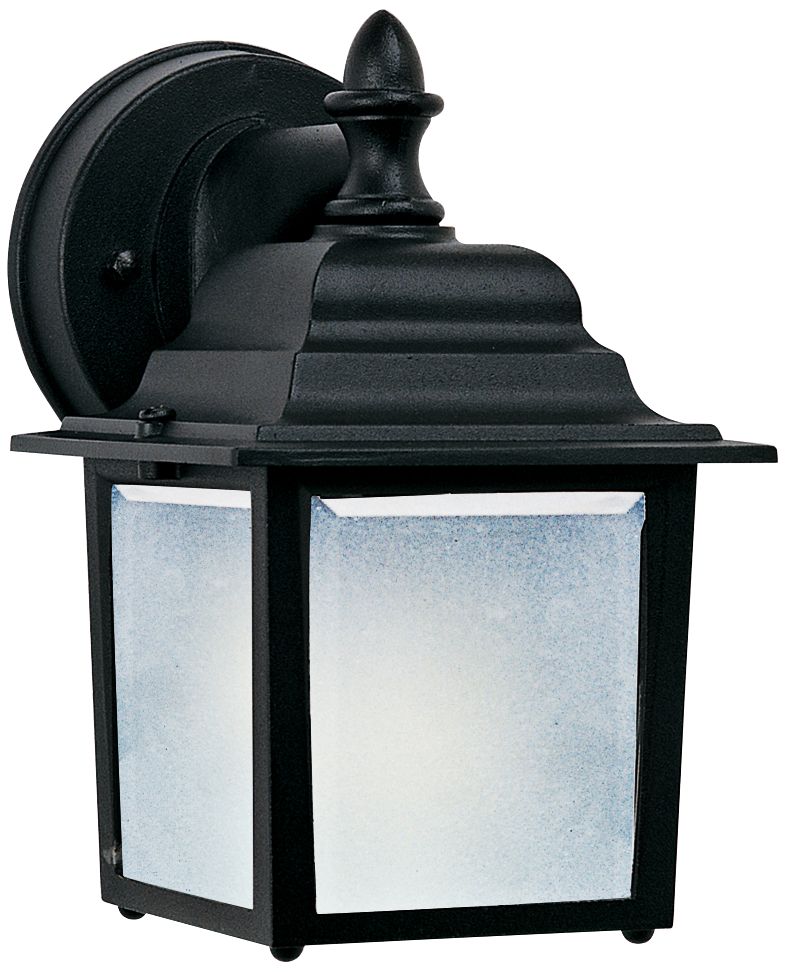 Maxim Side Door 8 1/2" High Black Outdoor Wall Light