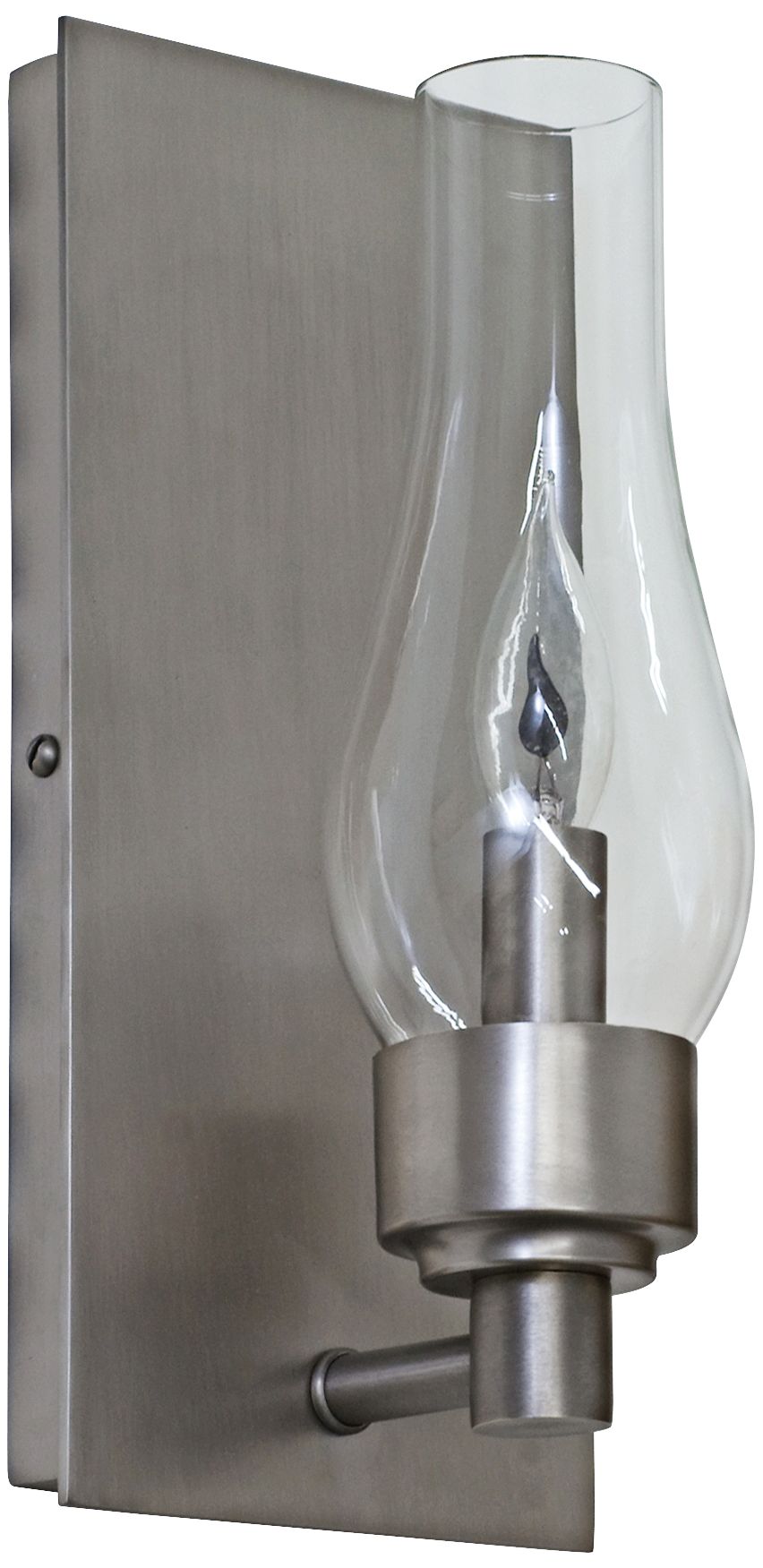 Lake Shore Hurricane 9" High Satin Pewter Wall Sconce