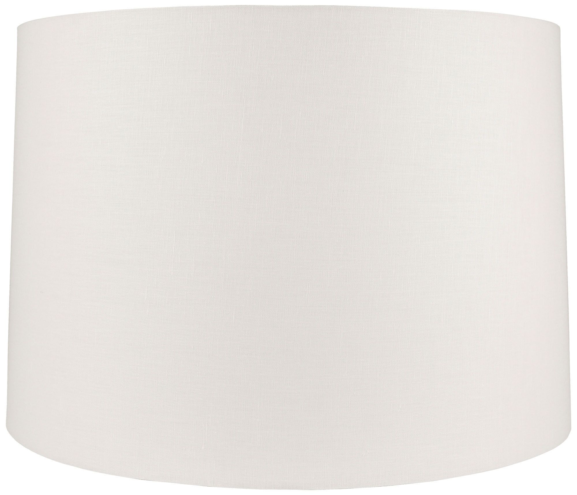 Off-White Linen Round Drum Shade 17x18x12 (Spider)