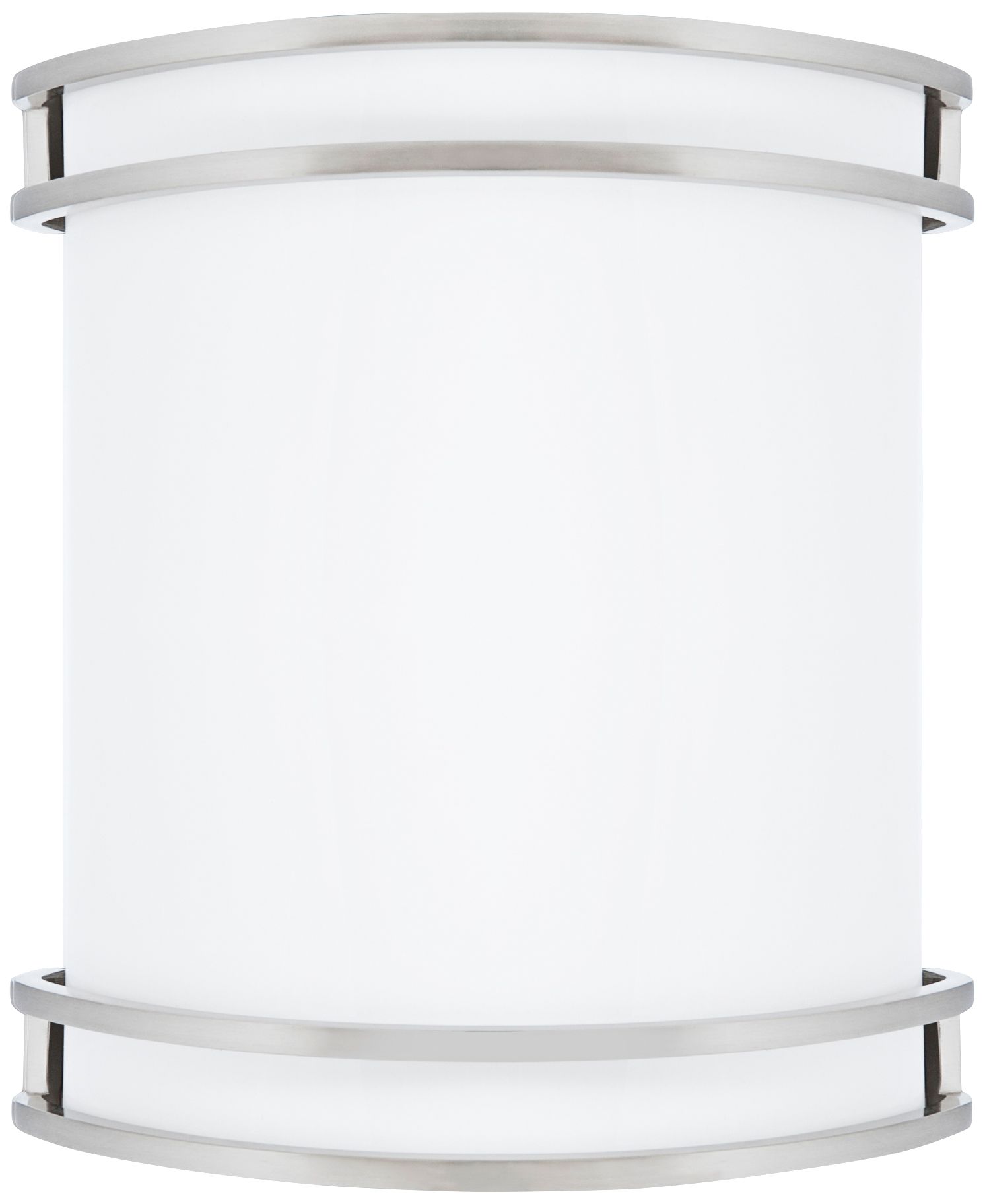 Victore White 10 1/2" High Brushed Nickel LED Wall Sconce