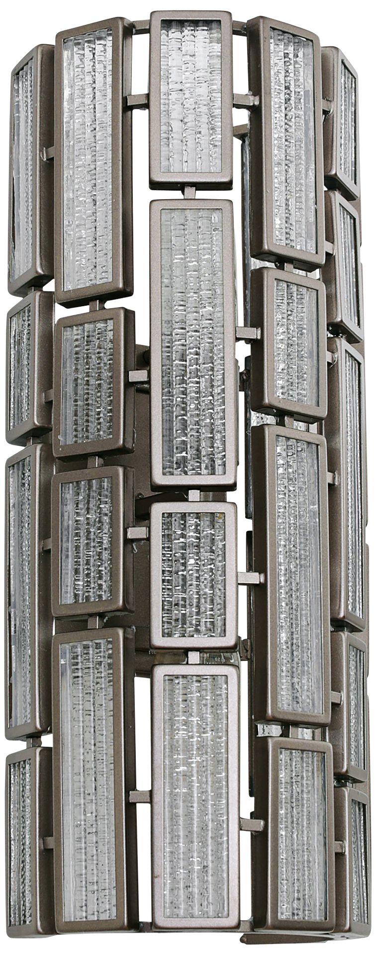 Varaluz Harlowe New Bronze 18 1/4"H Ice Glass Wall Sconce