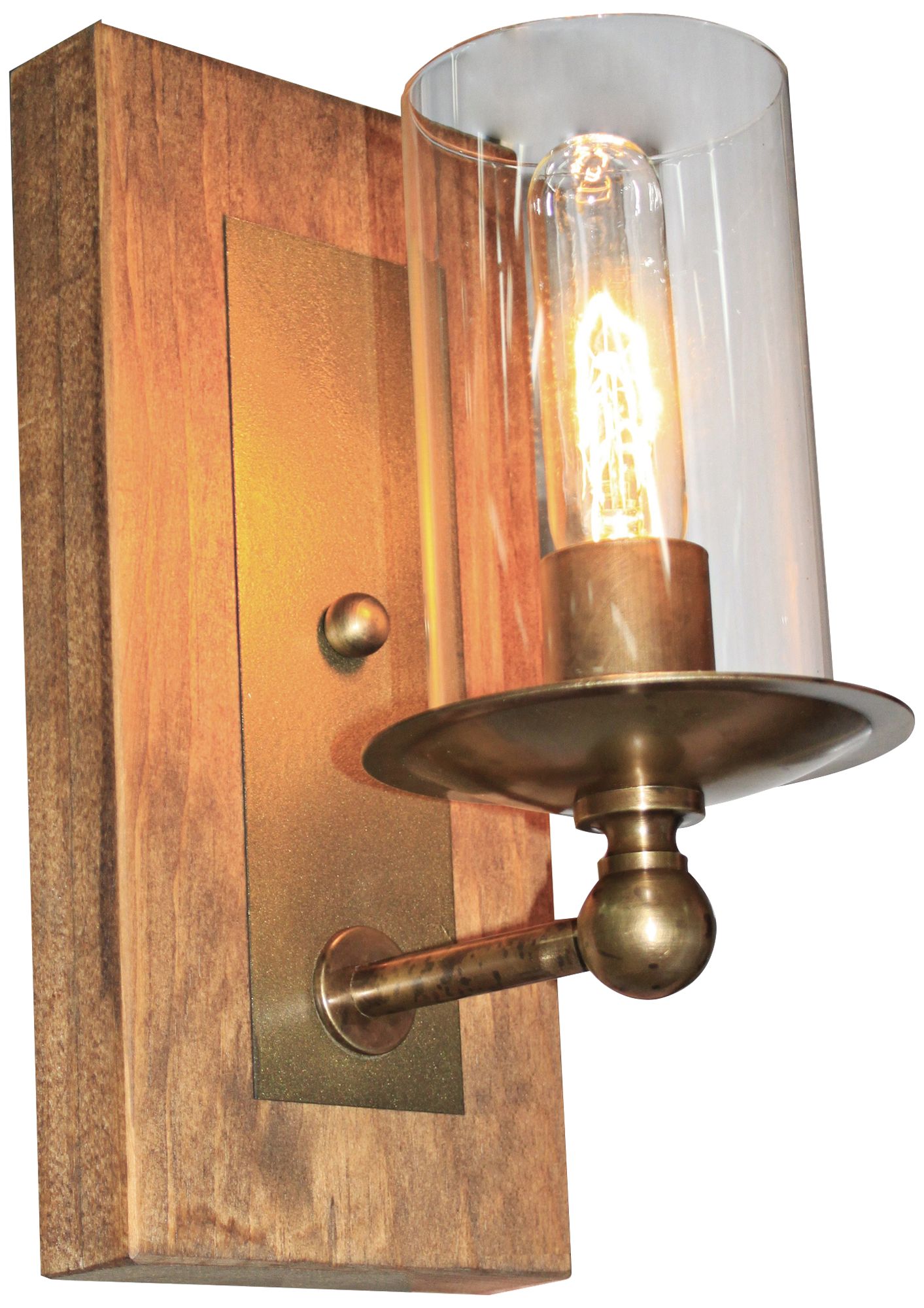 Artcraft Legno Rustico 12" High Light Pine Wall Sconce