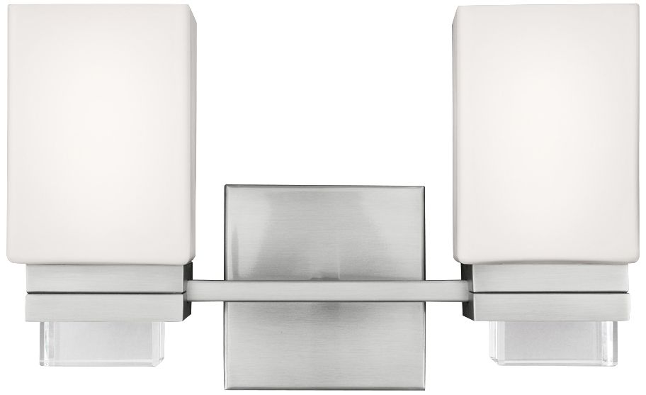 Feiss Maddison 14" Wide Satin Nickel Bath Light