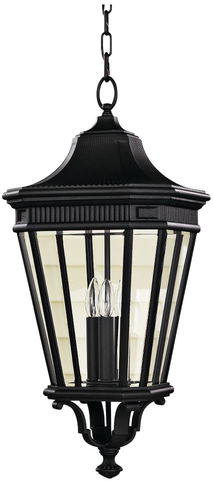 Feiss Cotswold Lane 26 1/2" High Black Outdoor Hanging Light