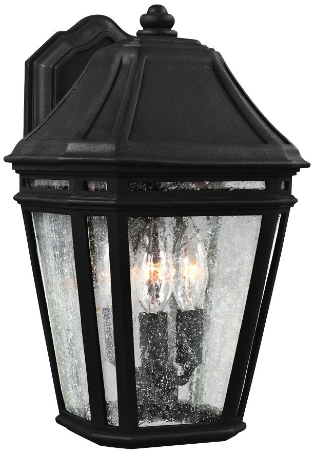 Feiss Londontowne 13 3/4" High Black Outdoor Wall Light