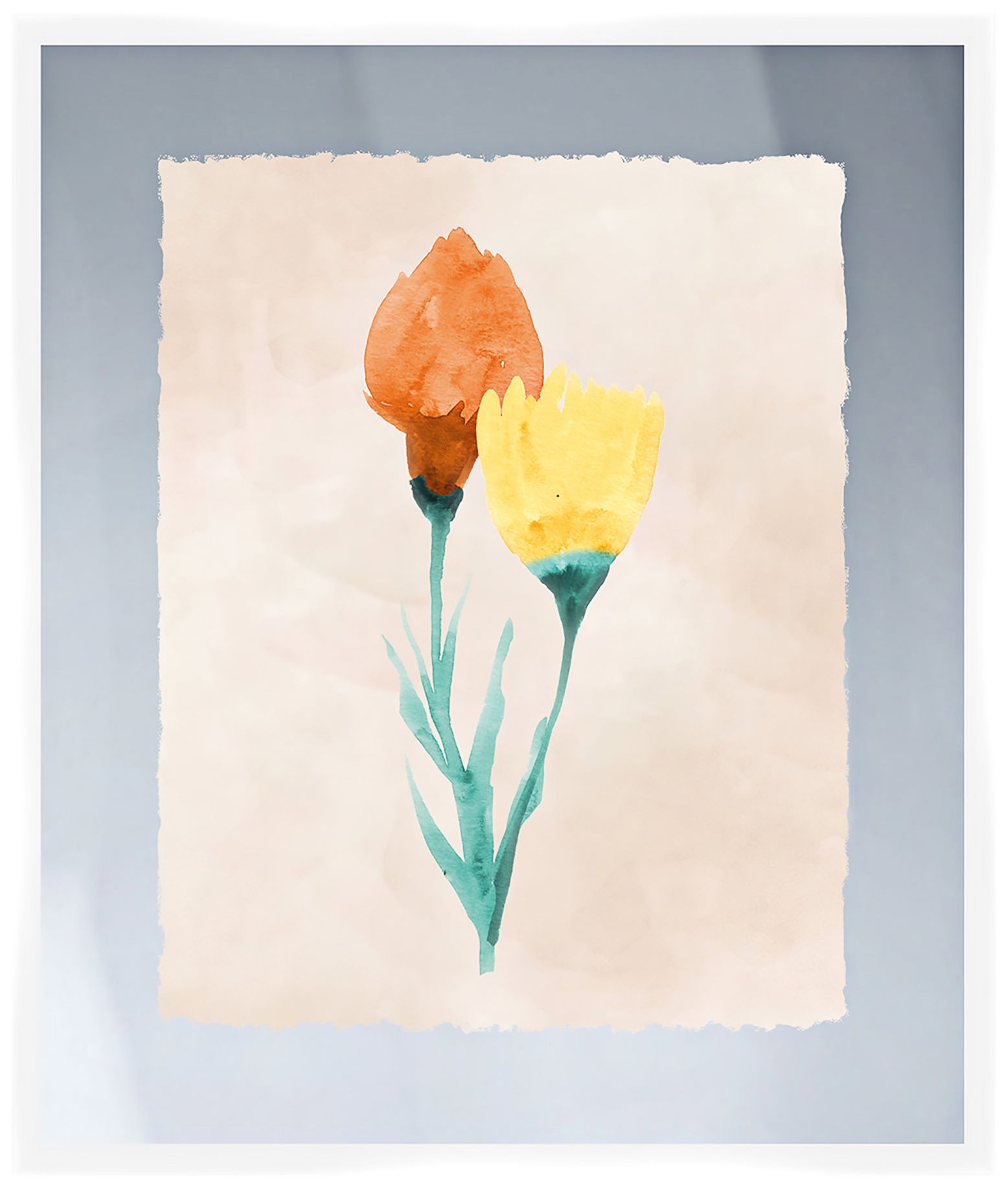 Bright Bouquet I 26" High Framed Wall Art