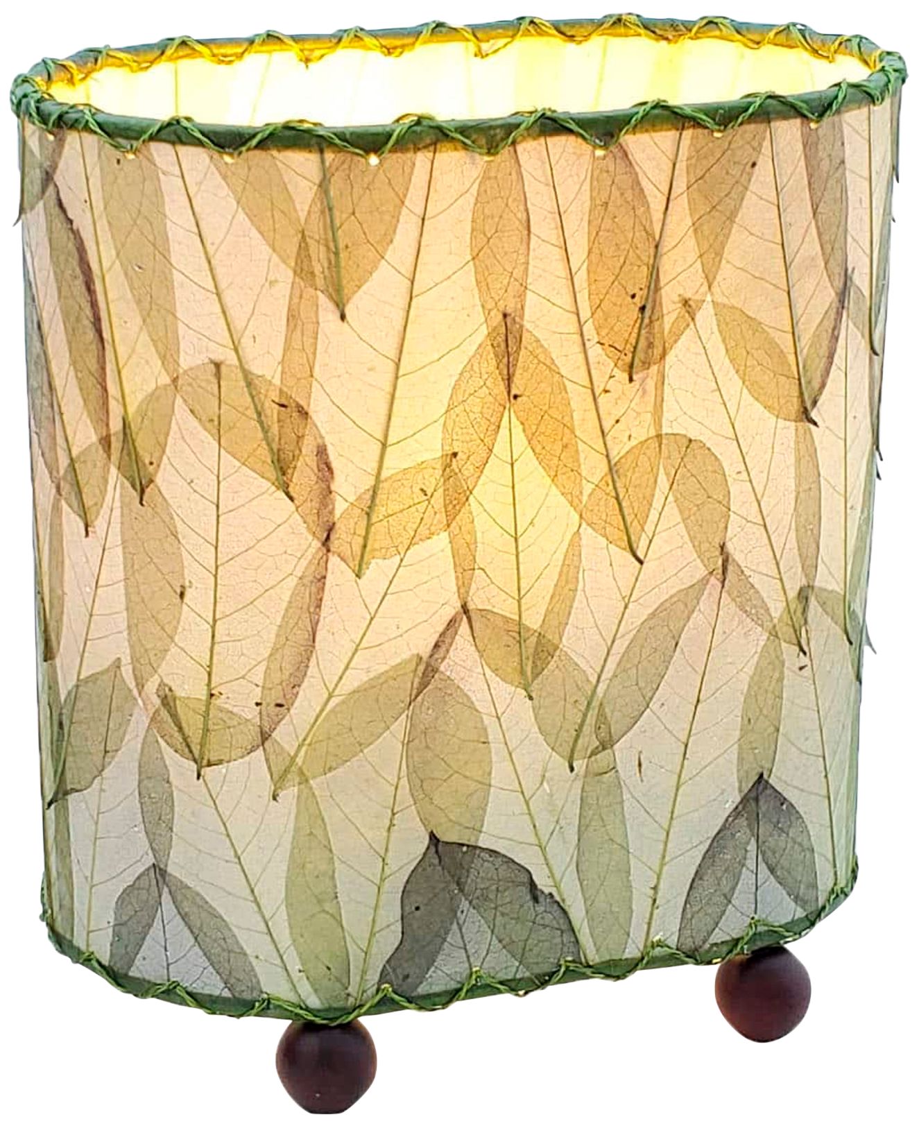Eangee 9"H Guyabano Green Mini Uplight Accent Table Lamp