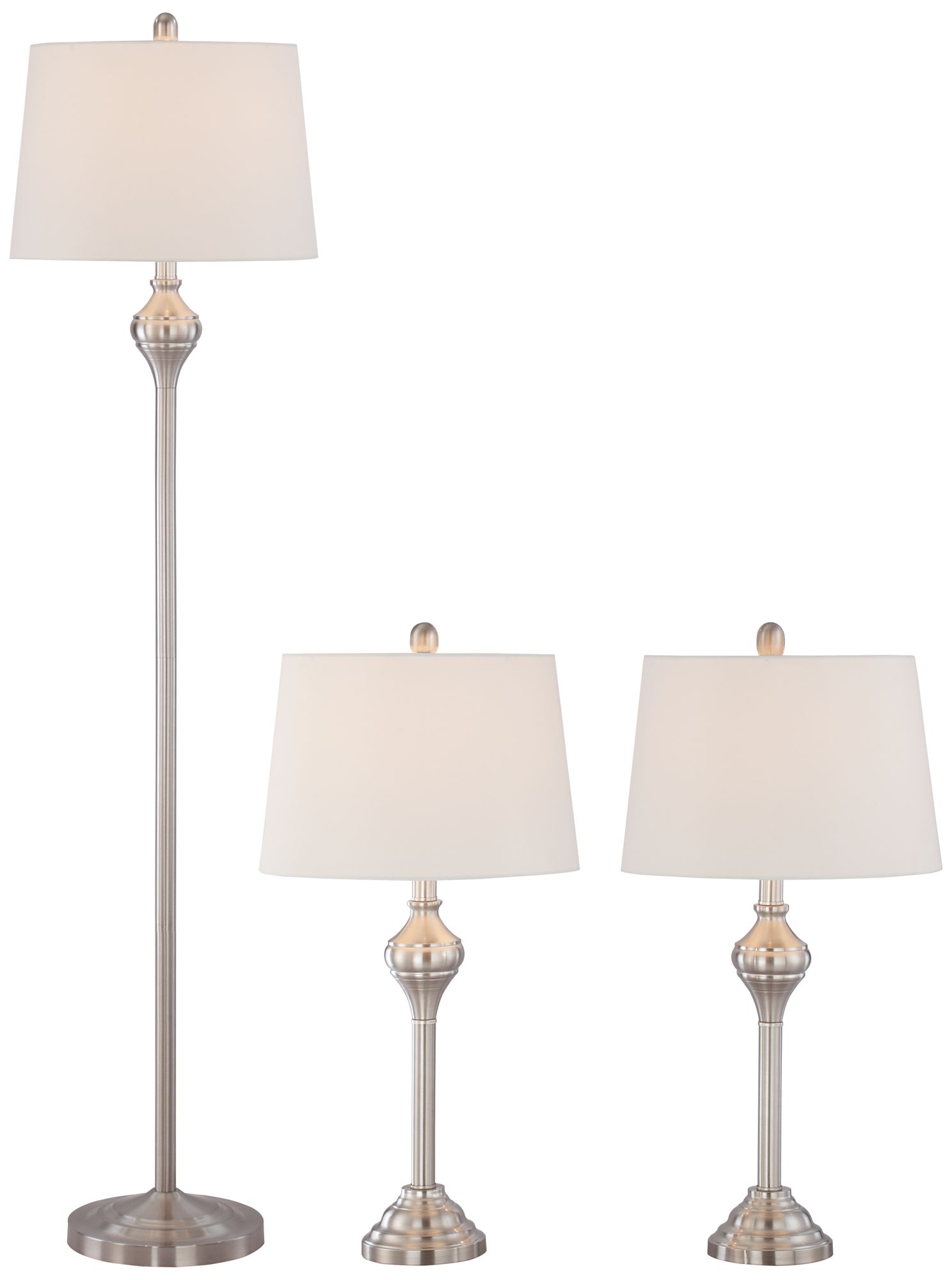 matching floor and table lamps