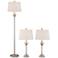 Mason Brushed Nickel 3-Piece Floor and Table Lamp Set