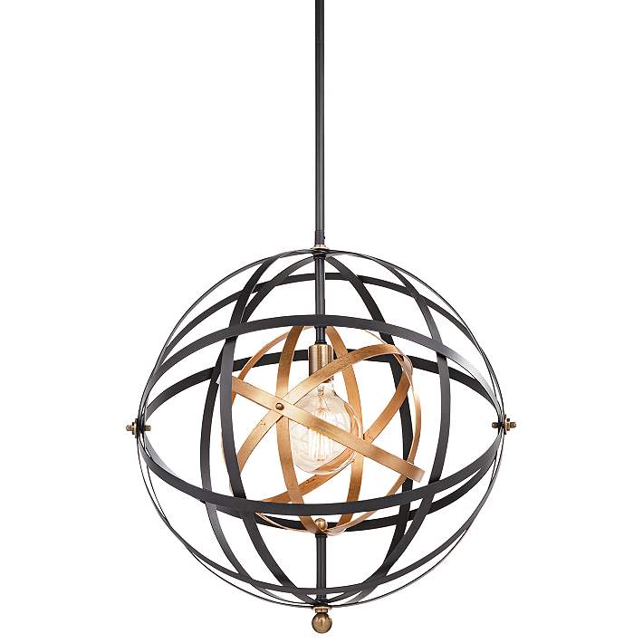 Uttermost Rondure 23 Wide Bronze And, Rondure Metal Sphere Floor Lamp