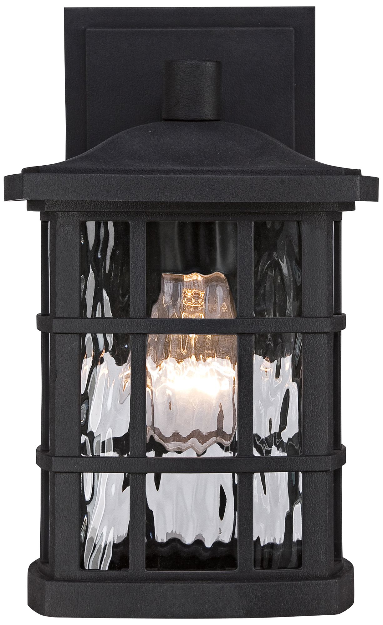 Quoizel Stonington 10 1/2"H Matte Black Outdoor Wall Light