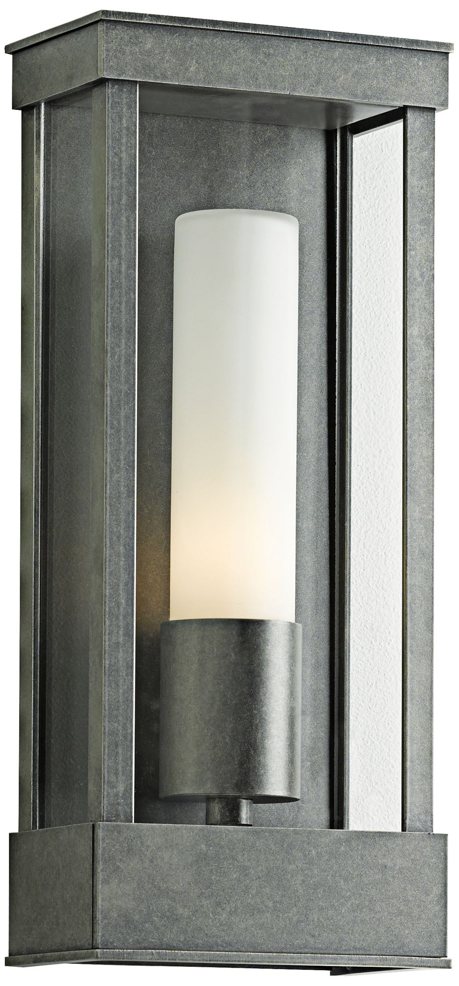 Portico 14 3/4" High Burnished Steel Outdoor Wall Light