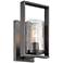 Elements 10 3/4" High Charcoal Wall Sconce