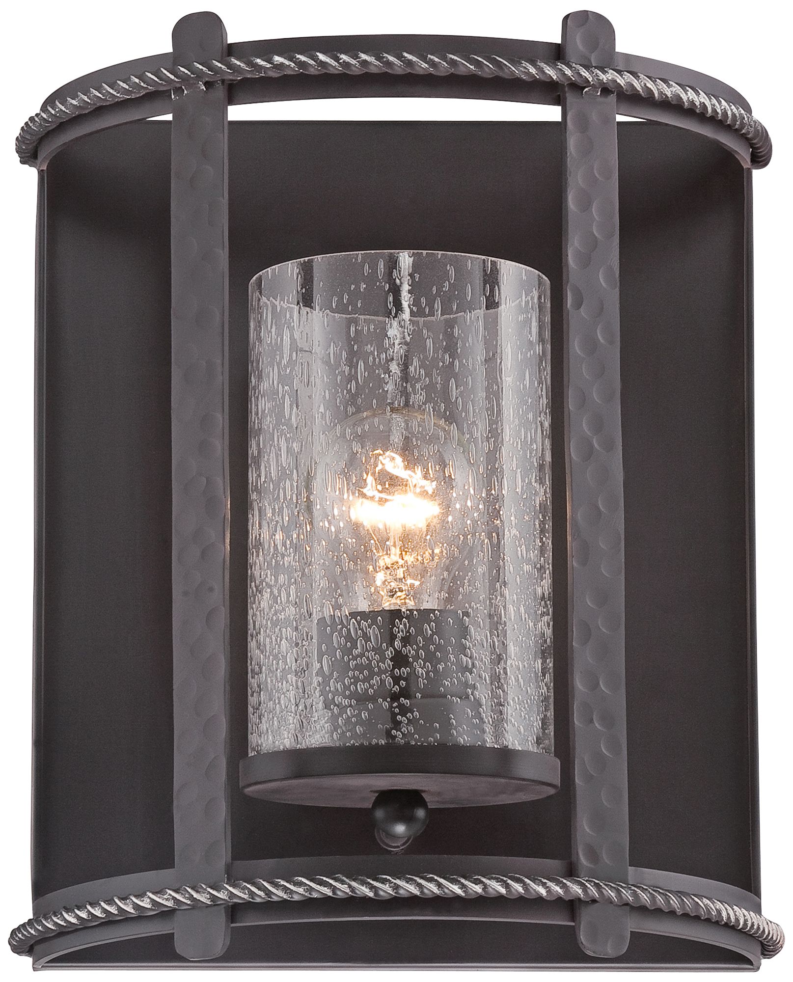 Palencia 9 1/2" High Artisan Pardo Wash Wall Sconce