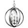 Feiss Corinne 11 1/4"W Nickel Globe Crystal Mini Pendant