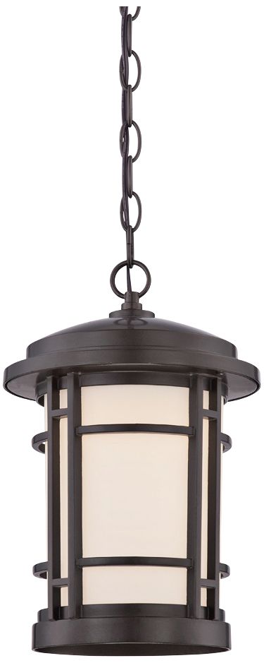 Barrister 14 3/4" High Bronze LED Outdoor Hanging Lantern