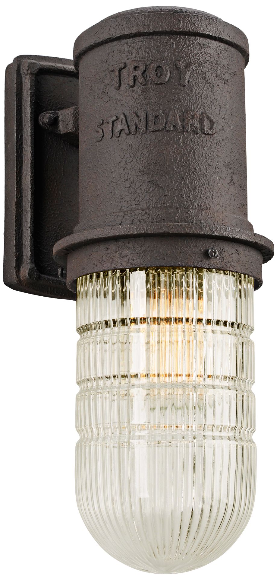 Dock Street 13 3/4" High Rust Aluminum Outdoor Wall Light